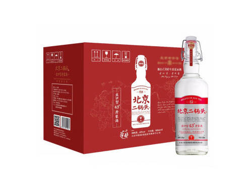 43度华都北京二锅头酒出口型原浆酒红标12瓶整箱价格？