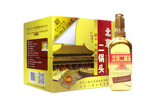 46度永丰牌北京白酒出口型小方瓶金瓶500mlx12瓶整箱价格？