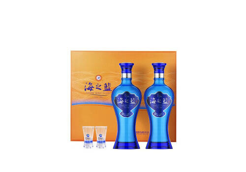 52度江苏洋河蓝色经典海之蓝浓香型白酒480mlx2瓶礼盒装价格多少钱？