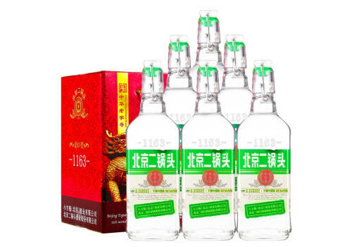 42度永丰牌北京二锅头酒出口型小方瓶绿标500mlx6瓶整箱价格？
