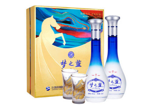 45度洋河梦之蓝M1·精尊享版白酒500mlx2瓶礼盒装价格多少钱？