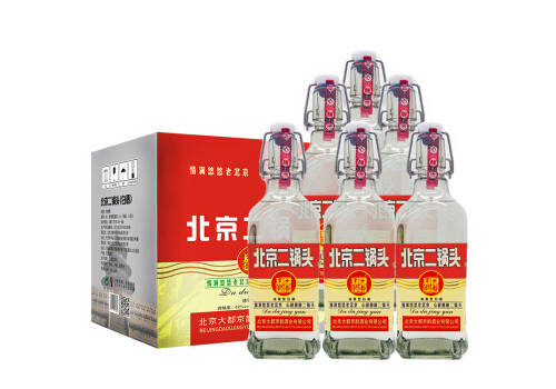 42度大都京韵北京二锅头小方瓶红标6瓶整箱价格？