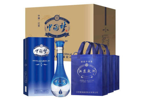 52度乾池中国梦V9蓝色梦酒500mlx6瓶整箱价格？