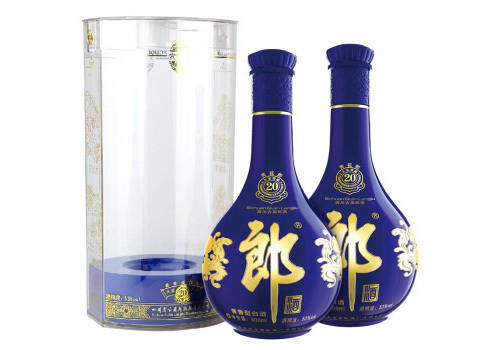 53度郎酒青花郎二十酱香型白酒500mlx2瓶礼盒装价格多少钱？
