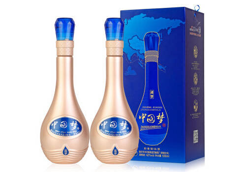 42度乾御海蓝之梦洋中国梦酒逐梦白酒500mlx2瓶礼盒装价格多少钱？