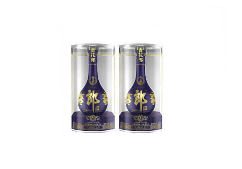 53度郎酒青花郎酱香型高度白酒500mlx2瓶礼盒装价格多少钱？