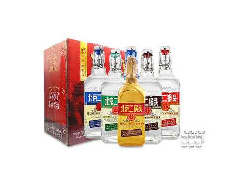 42度永丰牌北京二锅头出口型小方瓶红绿蓝全家福500mlx6瓶整箱价格？