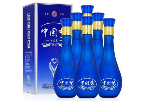 52度邵店蓝花瓷中国梦酒生态蓝浓香型白酒500mlx6瓶整箱价格？