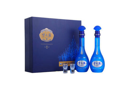40.8度洋河蓝色经典梦之蓝M6白酒500mlx2瓶礼盒装价格多少钱？