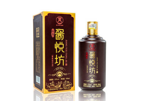 53度贵州茅台镇酱悦坊君悦酱香型白酒褐色500ml市场价多少钱一瓶？