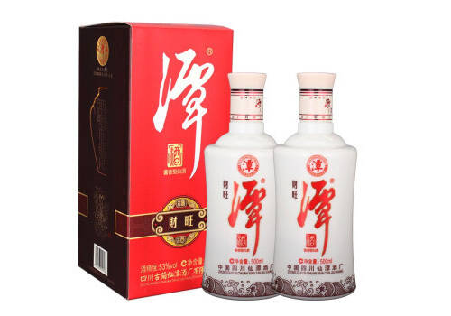 53度潭酒财旺酱香型白酒2瓶礼盒装市场价多少钱？