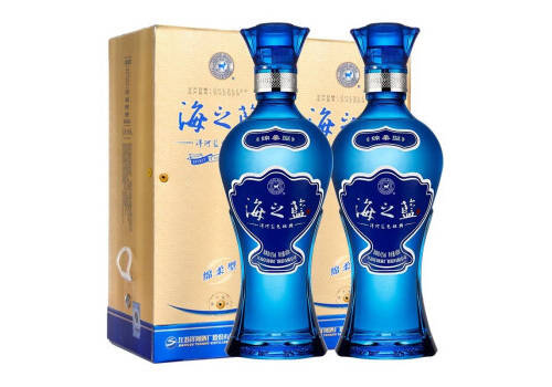 52度洋河蓝色经典海之蓝浓香型白酒375mlx2瓶礼盒装价格多少钱？
