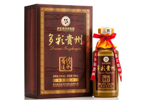 53度贵州茅台镇多彩贵州传承有道酱香型白酒500ml多少钱一瓶？
