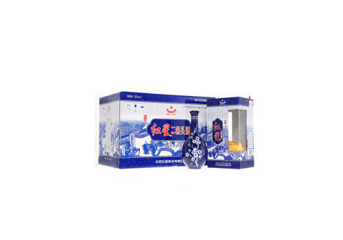 52度北京红星二锅头酒蓝花瓷12瓶整箱价格？