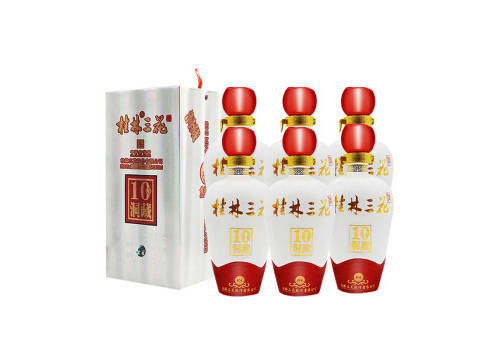 52度广西桂林三花10年洞藏米香型白酒500mlx6瓶整箱价格？