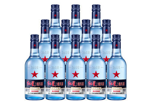 43度北京红星二锅头酒蓝瓶八年陈酿250mlx12瓶整箱价格？
