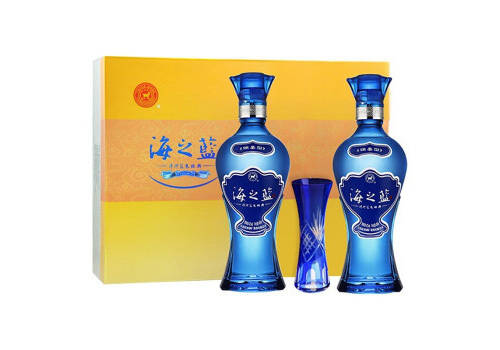42度洋河蓝色经典海之蓝2浓香型白酒480mlx2瓶礼盒装价格多少钱？
