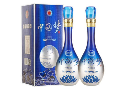 52度洋河镇液至蓝中国梦传世佳酿酒480mlx2瓶礼盒装价格多少钱？