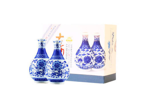 46度甘肃古河州青花双瓶浓香型白酒250mlx2瓶礼盒装价格多少钱？