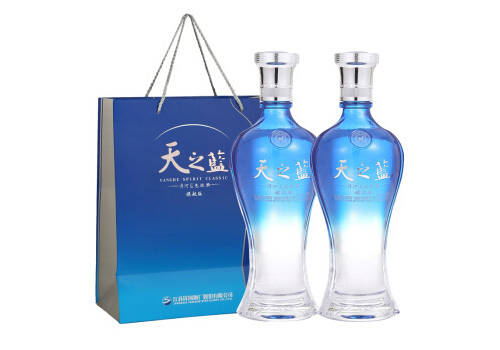 46度洋河蓝色经典天之蓝简易520mlx2瓶礼盒装价格多少钱？
