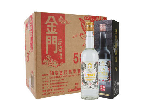 58度台湾金门高粱酒白金龙2012年老酒600mlx12瓶整箱价格？