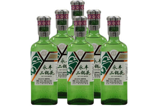 42度永丰牌北京二锅头绿瓶铁盖500mlx6瓶整箱价格？