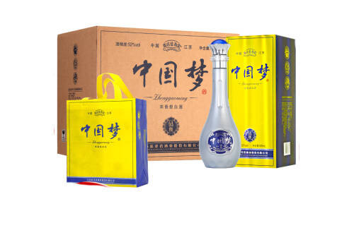 52度邵店蓝花瓷中国梦6A级浓香型白酒500mlx6瓶整箱价格？