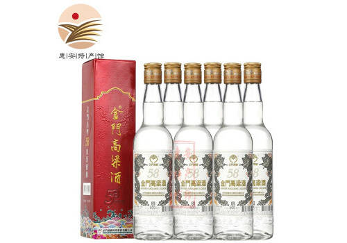 58度台湾金门高粱酒白金龙2018年老酒500mlx6瓶整箱价格？
