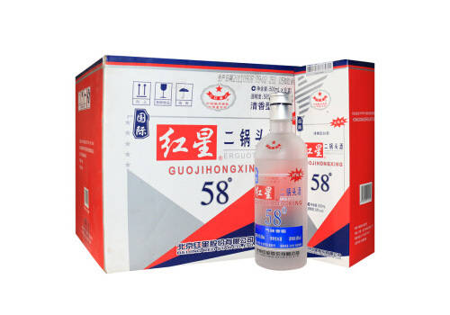 58度北京红星二锅头酒国际清香型白酒2010年到2014年老酒6瓶整箱价格？