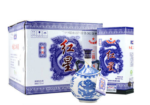 52度北京红星二锅头酒青花瓷瓶6瓶整箱价格？