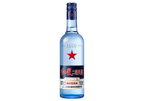 43度北京红星二锅头小绵柔8陈酿蓝瓶750ml多少钱一瓶？