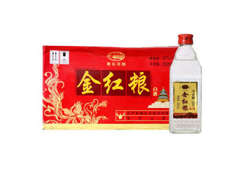 42度北京牛栏山金红粮浓香型白酒50mlx21瓶整箱价格？