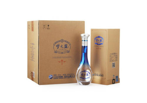 45度江苏洋河蓝色经典梦之蓝M1浓香型白酒500mlx4瓶整箱价格？