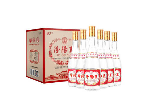 53度山西汾阳王黄盖清香型白酒475mlx6瓶整箱价格？