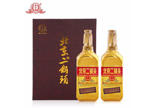 46度永丰牌北京二锅头金瓶出口型小方瓶金瓶500mlx2瓶礼盒装价格多少钱？