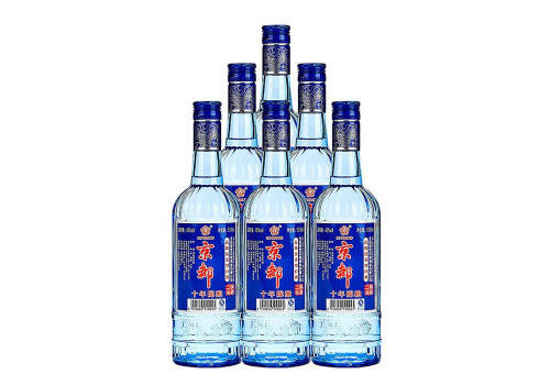 45度京都二锅头十年陈酿蓝瓶500mlx6瓶整箱价格？