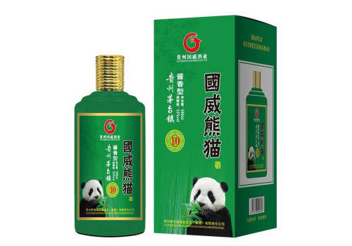 53度贵州茅台镇国威熊猫10酱香型白酒500ml多少钱一瓶？