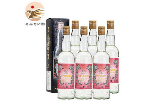 58度台湾金门高粱酒白金龙红标600mlx6瓶整箱价格？