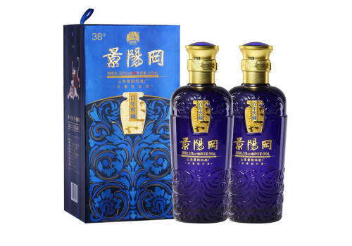 38度景阳冈百年窖藏浓香型白酒500mlx2瓶礼盒装价格多少钱？