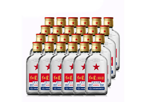 56度北京红星小二锅头酒100mlx24瓶整箱价格？