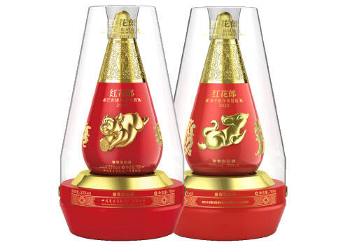 53度郎酒红花郎猪年+鼠年生肖纪念酒套装750mlx2瓶礼盒装价格多少钱？