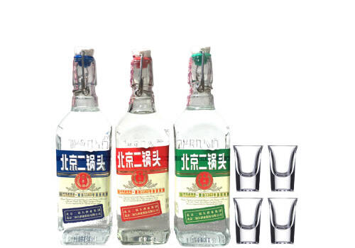42度永丰牌北京二锅头出口型小方瓶红蓝绿三瓶组合500mlx3瓶礼盒装价格多少钱？