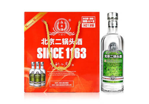 42度永丰牌北京二锅头享酌品鉴酒绿标500mlx6瓶整箱价格？