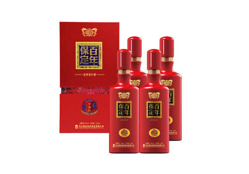 38度百年保定中国红浓香型白酒4瓶整箱价格？