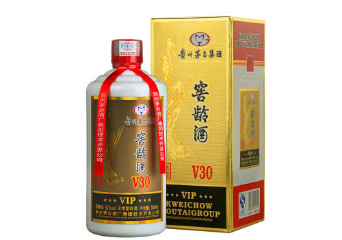 52度贵州茅台窖龄酒V30浓香型白酒500mlx2瓶礼盒装价格多少钱？