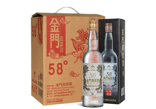 58度台湾金门高粱酒白金龙2012年老酒600mlx6瓶整箱价格？