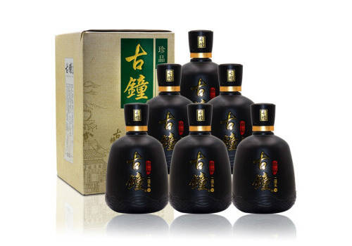 46度北京红星二锅头酒新版珍品古钟黑瓷瓶6瓶整箱价格？