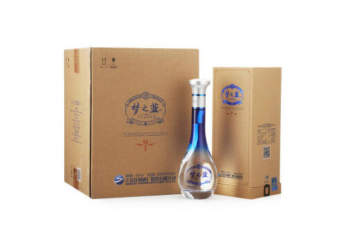 45度洋河蓝色经典梦之蓝M1白酒500mlx4瓶整箱价格？