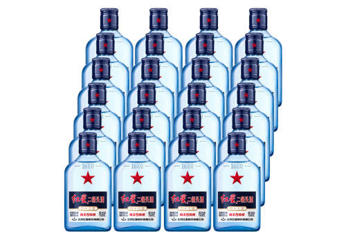 43度北京红星二锅头酒蓝瓶八年陈酿150mlx24瓶整箱价格？