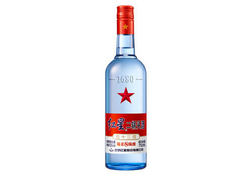 53度北京红星二锅头酒绵柔8陈酿蓝瓶750ml多少钱一瓶？